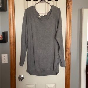 Maurices plus size grey sweater